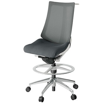 KJ-470JVHP-ZNC3 アクト2 背プレーンメッシュ ハンガー付 アルミミラー脚 <配送時組立サービス付> イトーキ 69249665