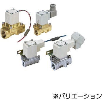 VXS - 差圧ゼロ作動パイロット形2ポートソレノイドバルブ蒸気用 SMC