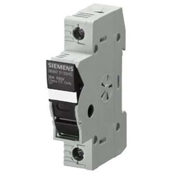 レール取り付けヒューズホルダ 30A 600V ac 1袋 12個入 SIEMENS