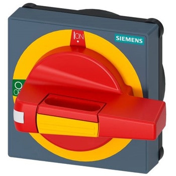 ロータリハンドル 3KD サイズ 1 及び 2、3KF サイズ 1用 赤/黄 45mm Sentron 8UD SIEMENS