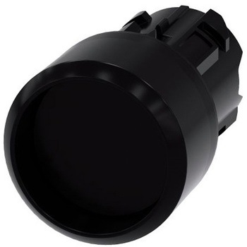 押ボタンヘッド SIRIUS ACT モーメンタリ 黒 SIEMENS