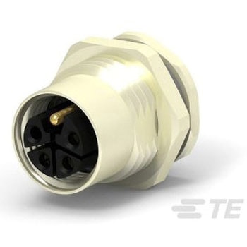 丸型コネクタ 3極 M12 パネルマウント TE CONNECTIVITY