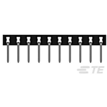 基板接続用ソケット 10 極 2mm 1 列 スルーホール 1セット 500個入 TE Connectivity Japan(旧:TYCOELECTRONICS(タイコエレクトロニクス))