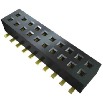 基板接続用ソケット 20 極 1.27mm 2 列 表面実装 1セット 44個入 SAMTEC