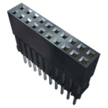 基板接続用ソケット 4 極 2.54mm 2 列 スルーホール SAMTEC