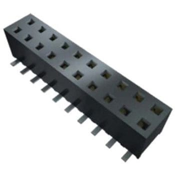 基板接続用ソケット 9 極 2mm 1 列 スルーホール 1袋 2個入 SAMTEC