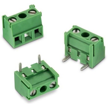 基板用端子台 2122シリーズ 7mmピッチ 1列 2極 緑 1袋 500個入 WURTH ELEKTRONIK
