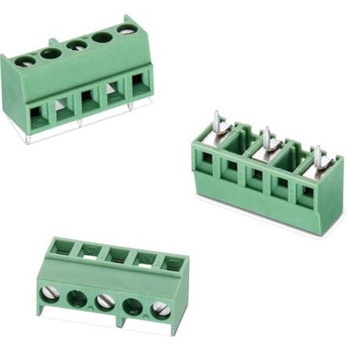 基板用端子台 2434シリーズ 7.62mmピッチ 1列 4極 緑 1袋 2個入 - WURTH ELEKTRONIK