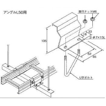 GLP-15BE-50 �X�`�[���� �P�[�u�����b�N�p�[�c �A���O���p�Œ����(BE�^) �J�i�t�W�d�H 1�� GLP-15BE-50 69289599