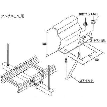 GLP-15BE-75 �X�`�[���� �P�[�u�����b�N�p�[�c �A���O���p�Œ����(BE�^) �J�i�t�W�d�H 1�� GLP-15BE-75 69289617