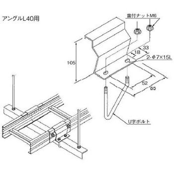 RLP-15BE-40 �X�`�[���� �P�[�u�����b�N�p�[�c �A���O���p�Œ����(BE�^) �J�i�t�W�d�H 1�� RLP-15BE-40 69289669