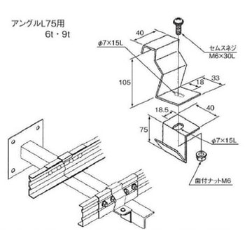 GLP-15CE-75 �X�`�[���� �P�[�u�����b�N�p�[�c �A���O���p�Œ����(CE�^) �J�i�t�W�d�H 1�� GLP-15CE-75 69290256