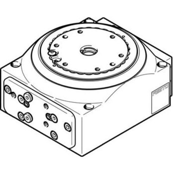 空圧ロータリアクチュエータ DHTG-65-24-Aシリーズ <= 0.03°角度 Festo