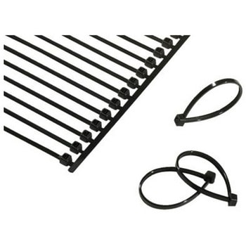 結束バンド 100mm x 2.5 mm 黒 ナイロン 66 1袋 20000個入 ヘラマンタイトン(タイトン)