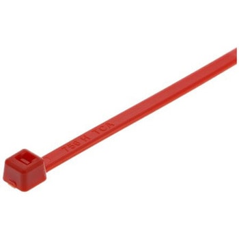 結束バンド 100mm x 2.5 mm 赤 ナイロン 66 1袋 100個入 - ヘラマンタイトン(タイトン)