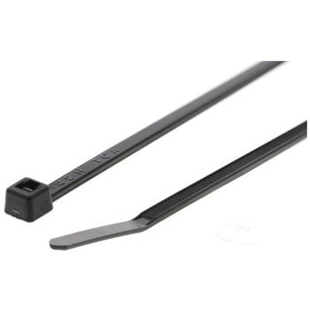 結束バンド 145mm x 2.5 mm 黒 ナイロン 66 1袋 100個入 ヘラマンタイトン(タイトン)