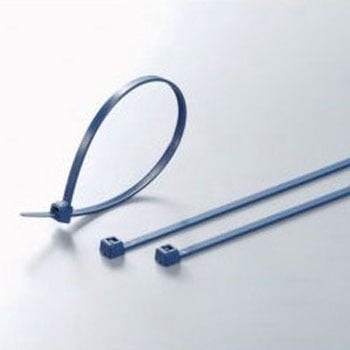 結束バンド 301mm x 4.8 mm 青 ナイロン 66 1袋 100個入 ヘラマンタイトン(タイトン)