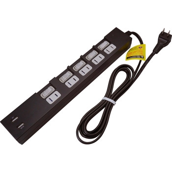 個別スイッチ付5AC2USB3．4A ヤザワコーポレーション