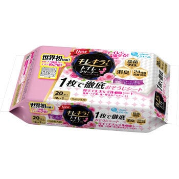 キレキラ!トイレクリーナー 1枚で徹底おそうじシート エリエール