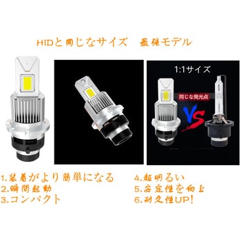 LHS-D4d 純正交換HID D4S用LED SMART ホワイト色 - 【通販