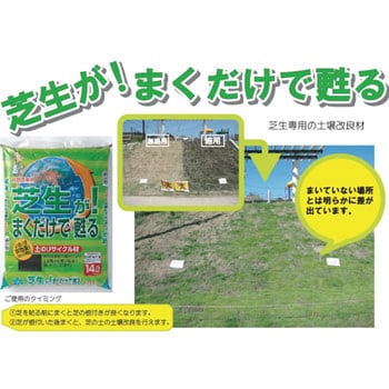 芝生がまくだけで甦る リサイクル材 自然応用科学 1袋 14l 通販モノタロウ