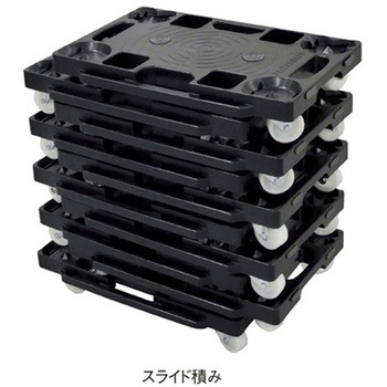 樹脂連結ドーリー 静音タイプ アズワン