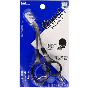 Groom! クシ付きマユハサミDX 貝印
