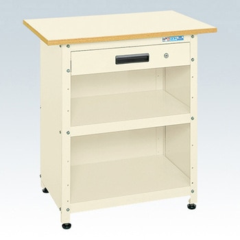 軽量一人用作業台(ポリエステル天板/固定タイプ) サカエ