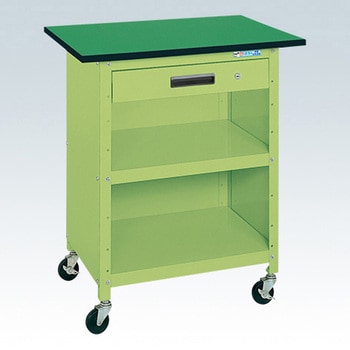 軽量一人用作業台(サカエリューム天板/キャスター付) サカエ