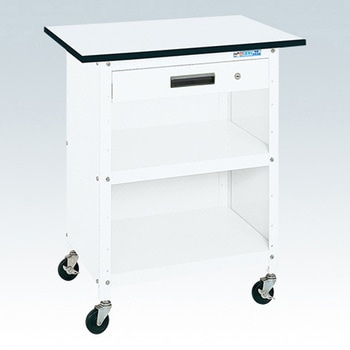 軽量一人用作業台(ポリエステル天板/キャスター付) サカエ