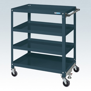 SAS-90114FNUD スーパーワゴン(ナイロンウレタン車/H1100/4段タイプ/ねじ込み式キャスター/フロアストッパー付) サカエ 69350928