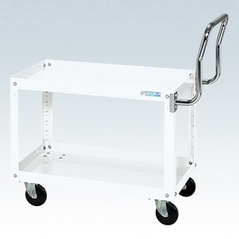 SAP-75602HTNUJW スーパーワゴン(ナイロンウレタン車/H600/2段/プレート式キャスター/取手ハイタイプ) サカエ 69355049