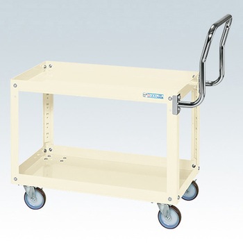 SAP-75602HTNUJI スーパーワゴン(ナイロンウレタン車/H600/2段/プレート式キャスター/取手ハイタイプ) サカエ 69355058