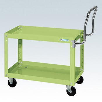 SAP-75602HTNUG スーパーワゴン(ナイロンウレタン車/H600/2段/プレート式キャスター/取手ハイタイプ) サカエ 69355076