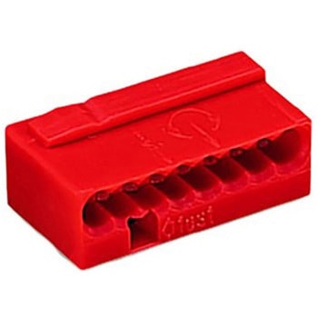 端子台コネクタ 赤 8極 5.75mm ピッチ 243 1袋 10個入 ワゴジャパン
