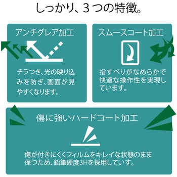 iPad 9.7インチ 第6/5世代 (2018/2017年) iPad Pro 9.7インチ (2016年) iPad Air 1/2 (2014/2013年) フィルム 反射防止 指紋防止 気泡防止 エレコム