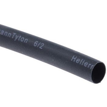 熱収縮チューブ 収縮前 6mm 収縮後 2mm 黒 ヘラマンタイトン(タイトン)