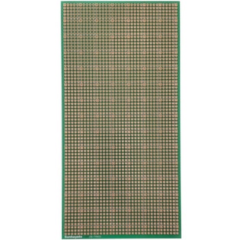 薄型ユニバーサル基板 両面ガラスエポキシ、2.54mmピッチ、95×190mm サンハヤト