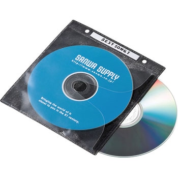 DVD・CD不織布ケース(リング穴付) サンワサプライ