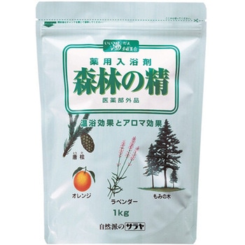 薬用入浴剤 森林の精 1kg チャック付 10個入 SARAYA(サラヤ)