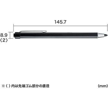 充電式極細タッチペン サンワサプライ タッチペン 通販モノタロウ Pda Pen42bk