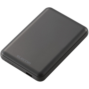 モバイルバッテリー 5000mAh 軽量 小型 薄型 15W 入出力(USB Type-C×1) C-Cケーブル付属 充電器 エレコム