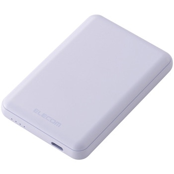 モバイルバッテリー 5000mAh 軽量 小型 薄型 15W 入出力(USB Type-C×1) C-Cケーブル付属 充電器 エレコム