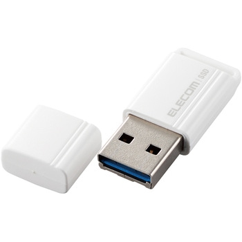 SSD 外付け USB3.2 Gen1 読出最大400MB/秒 超小型 USBメモリ型 ポータブル キャップ式 高速 エレコム