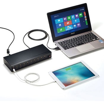 USB-2HCS10 USB2.0 10ポートハブ サンワサプライ セルフパワー