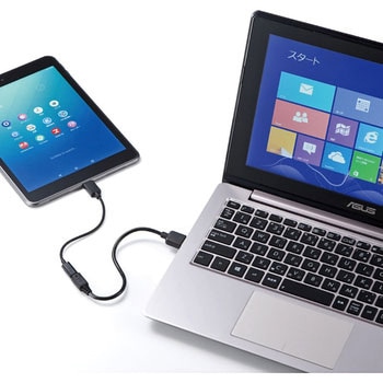 Type C USB2.0microB変換アダプタケーブル サンワサプライ