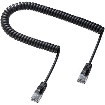 KB-Y5CC-01BK カールコードCAT5eLANケーブル 1本 サンワサプライ KB-Y5CC-01BK カールコードCAT5eLANケーブル 1本 サンワサプライ