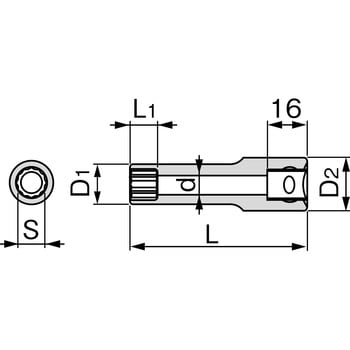 ディープソケット(12角) TONE トネ (前田金属工業)