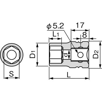 インパクト用ソケット TONE トネ (前田金属工業)