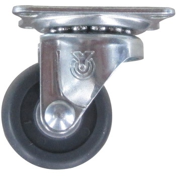 プレート式エラストマーキャスター自在 ユーエイキャスター